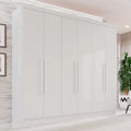 Guarda-roupa Casal 6 Portas 2 Gavetas França Cinamomo/Off White