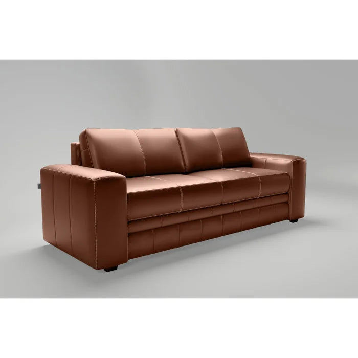 Sofá 2 Lugares 150cm Couro Legítimo Dakota Conhaque