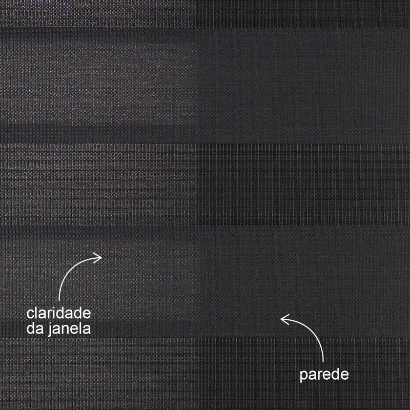 Persiana Double Vision Plus - Preta