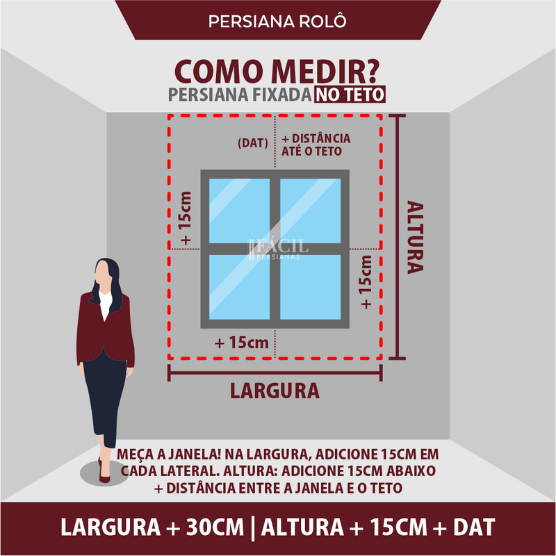 Persiana Rolô Translúcida Texturizada - Geométrica Branco