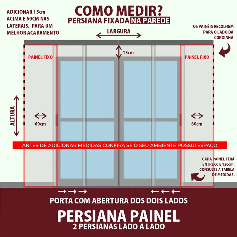 Persiana Painel Blackout - Branca