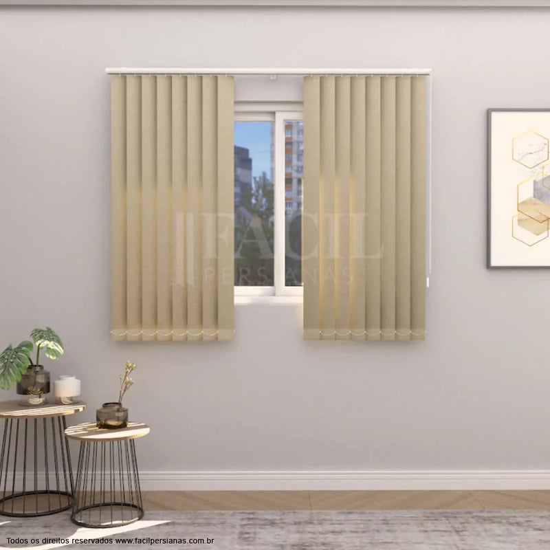 Persiana Vertical Blackout - Bege